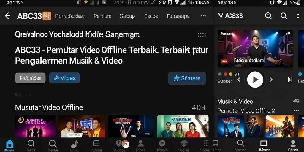 Tampilan antarmuka pengguna yang modern dan intuitif dari ABC33.