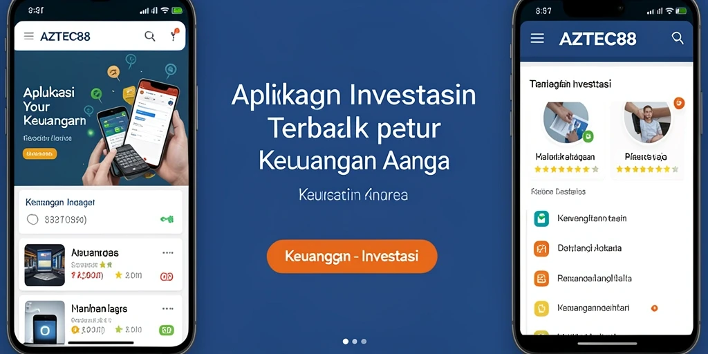 Tampilan antarmuka aplikasi AZTEC88 yang bersih dan fungsional.