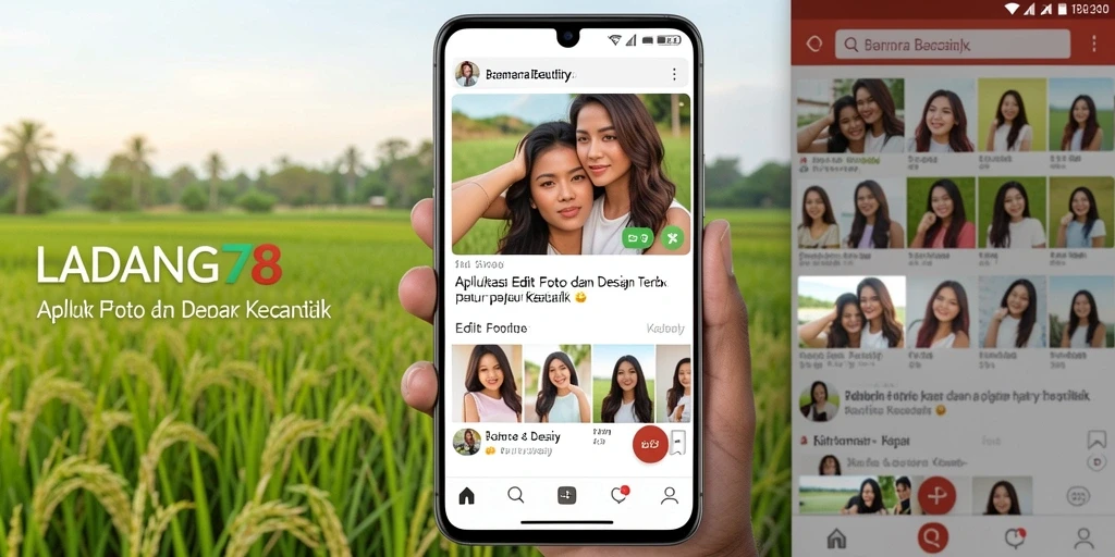 Tampilan antarmuka pengguna LADANG78 yang stylish dan fungsional.
