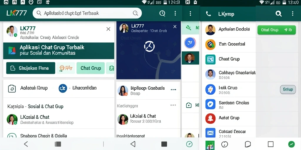 Antarmuka LK777 yang ramah pengguna untuk chat grup.