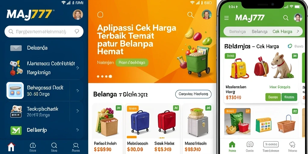 Antarmuka utama MAJ777 menunjukkan fungsi Cek Harga dengan jelas dan efisien.