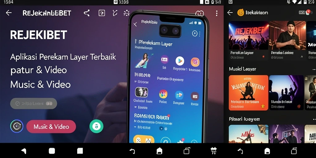 Antarmuka pengguna REJEKIBET dengan tampilan perekaman layar yang efektif.
