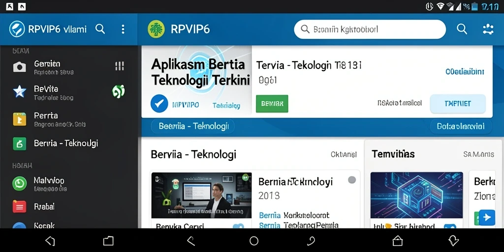 Tampilan modern dari antarmuka aplikasi RPVIP6 yang informatif.