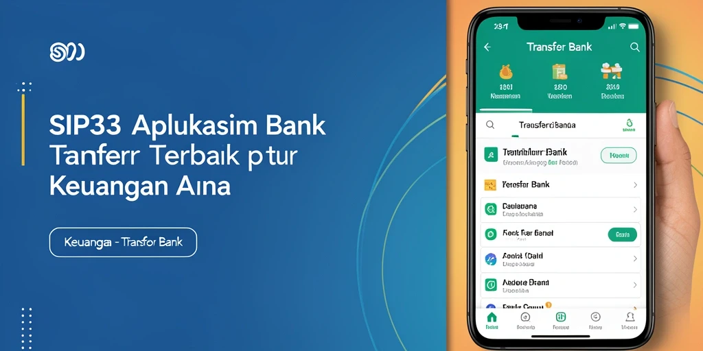 Tampilan antarmuka SIP33 yang ramah pengguna untuk transfer bank.