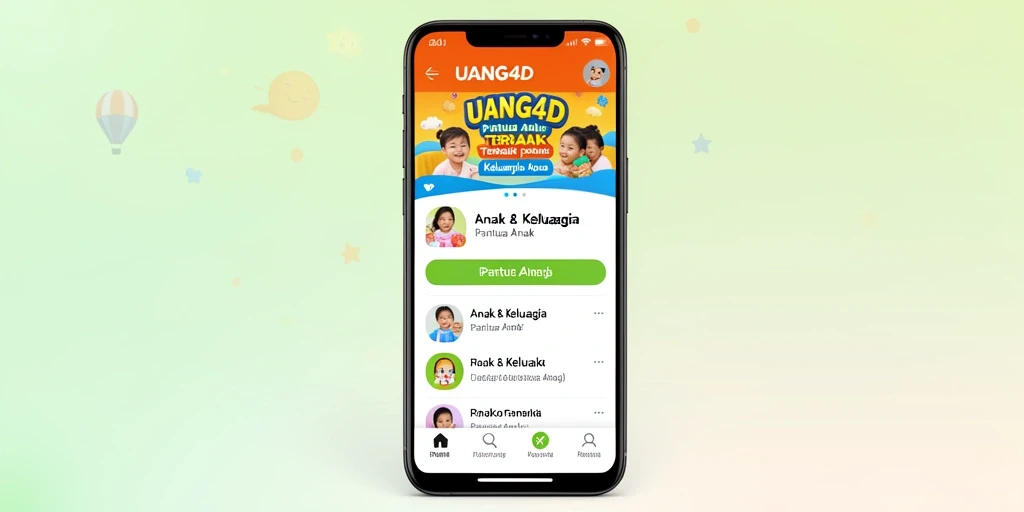 Antarmuka UANG4D yang intuitif untuk pemantauan anak.